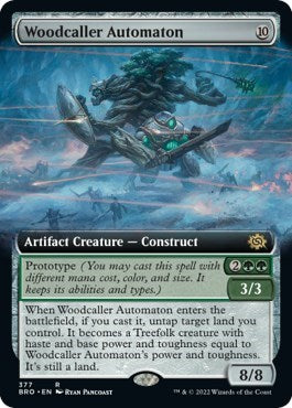 Woodcaller Automaton (Extended Art) (The Brothers' War) Near Mint