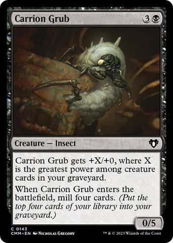 Carrion Grub (Commander Masters) Near Mint