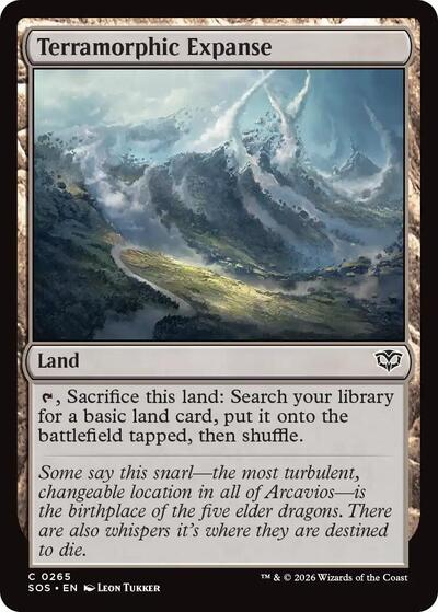 Terramorphic Expanse (Secrets of Strixhaven) Near Mint Foil