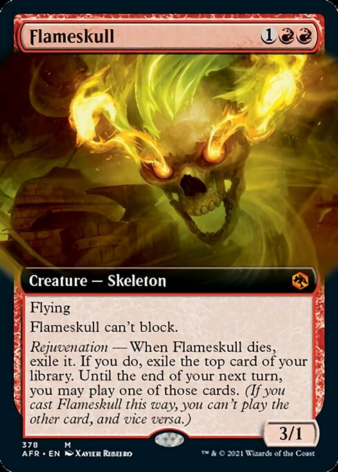 Flameskull (Extended Art) (Adventures in the Forgotten Realms) Near Mint
