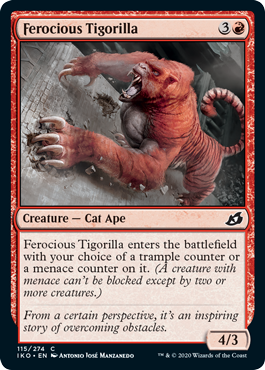 Ferocious Tigorilla (Ikoria: Lair of Behemoths) Near Mint Foil