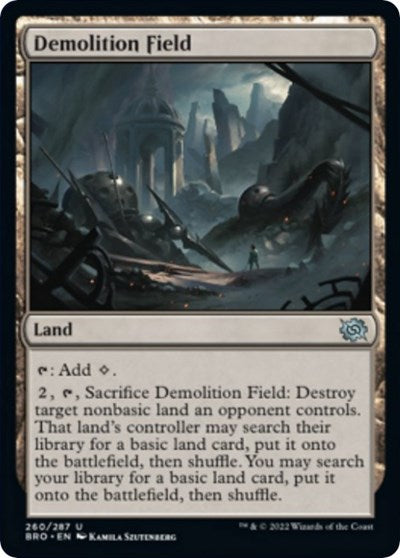 Demolition Field (The Brothers' War) Light Play Foil