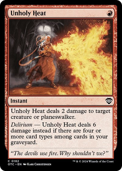 Unholy Heat (Commander: Outlaws of Thunder Junction) Near Mint