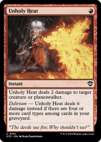 Unholy Heat (Commander: Outlaws of Thunder Junction) Near Mint