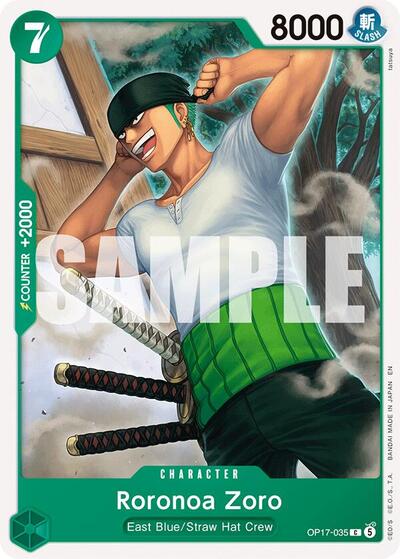 Roronoa Zoro (035) (The World's Strongest Warriors) Near Mint
