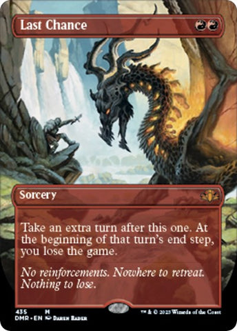Last Chance (Borderless) (Dominaria Remastered) Light Play