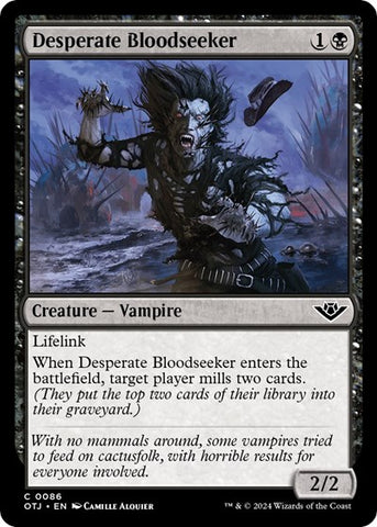 Desperate Bloodseeker (Outlaws of Thunder Junction) Near Mint Foil