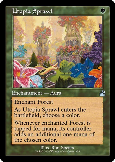Utopia Sprawl (Retro Frame) (Ravnica Remastered) Near Mint