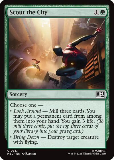 Scout the City (Commander: Marvel Super Heroes) Near Mint Foil