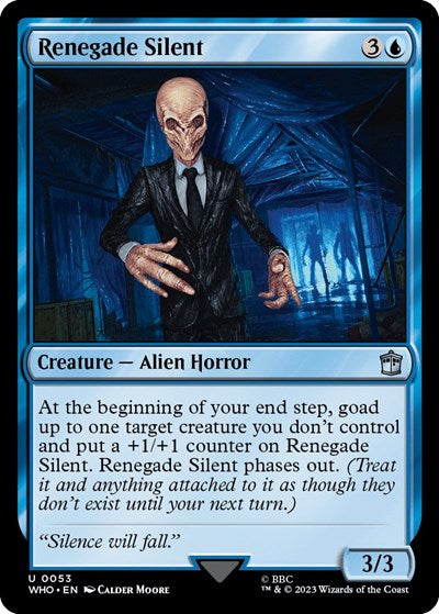 Renegade Silent (Universes Beyond: Doctor Who) Near Mint