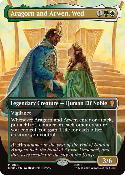 Aragorn and Arwen, Wed (Borderless) (The Hobbit: Eternal-Legal) Near Mint Foil
