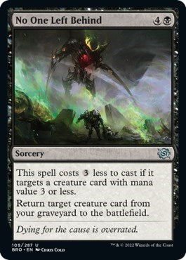 No One Left Behind (The Brothers' War) Light Play Foil