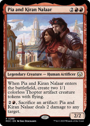 Pia and Kiran Nalaar (Commander: March of the Machine) Near Mint
