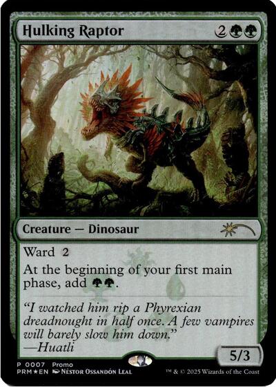 Hulking Raptor (Promos: Media) Near Mint Foil