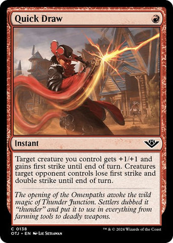 Quick Draw (Outlaws of Thunder Junction) Near Mint Foil