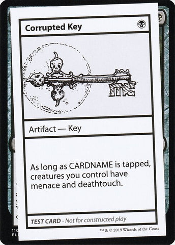 Corrupted Key (No PW Symbol) (Mystery Booster Test Print 2021) Near Mint