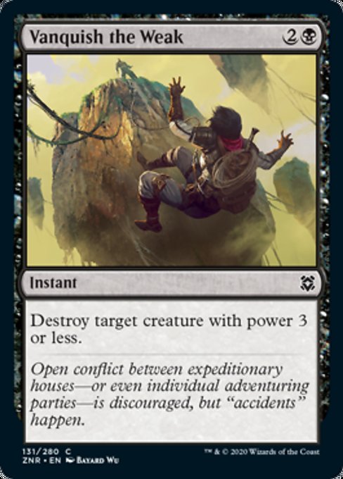 Vanquish the Weak (Zendikar Rising) Near Mint Foil