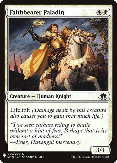 Faithbearer Paladin (Mystery Booster) Near Mint