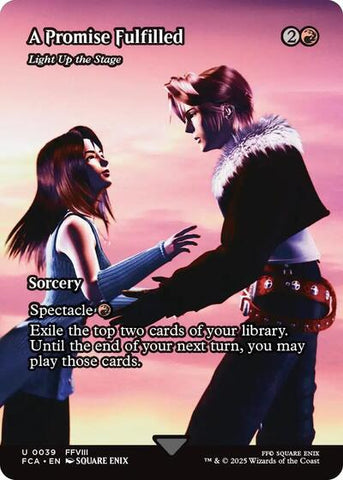 A Promise Fulfilled - Light Up the Stage (Showcase) (Universes Beyond: FINAL FANTASY: Through the Ages) Near Mint