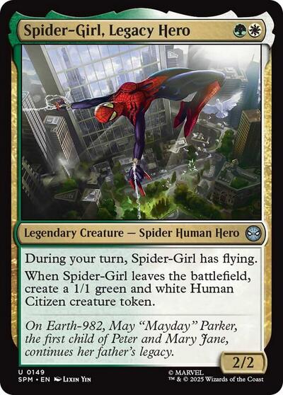 Spider-Girl, Legacy Hero (Marvel's Spider-Man) Near Mint
