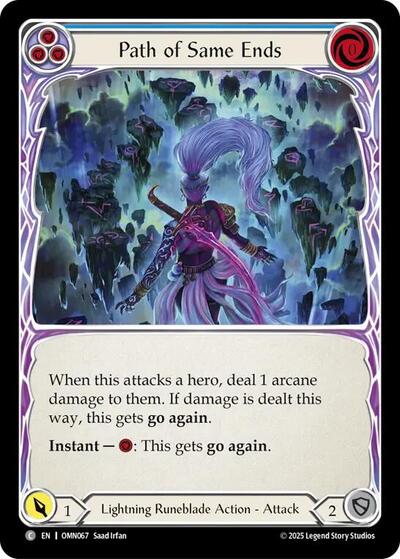 Path of Same Ends (Blue) (Omens of the Third Age) Near Mint Foil