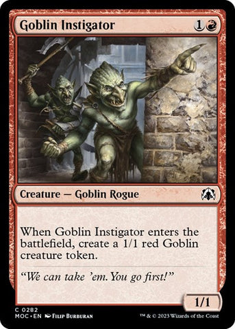 Goblin Instigator (Commander: March of the Machine) Near Mint