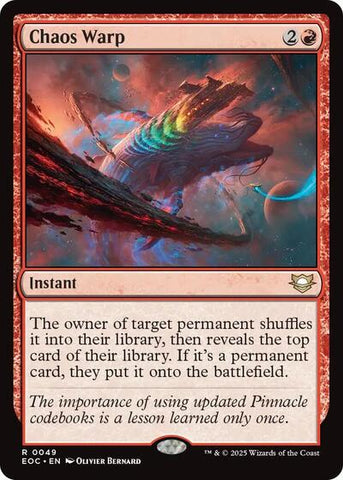 Chaos Warp (Commander: Edge of Eternities) Near Mint
