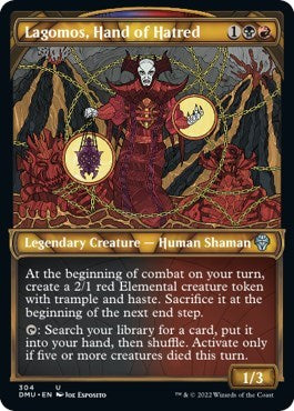 Lagomos, Hand of Hatred (Showcase) (Dominaria United) Near Mint Foil