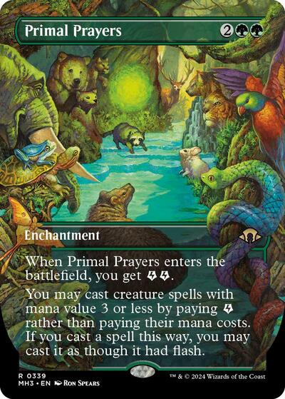Primal Prayers (Borderless) (Modern Horizons 3) Near Mint