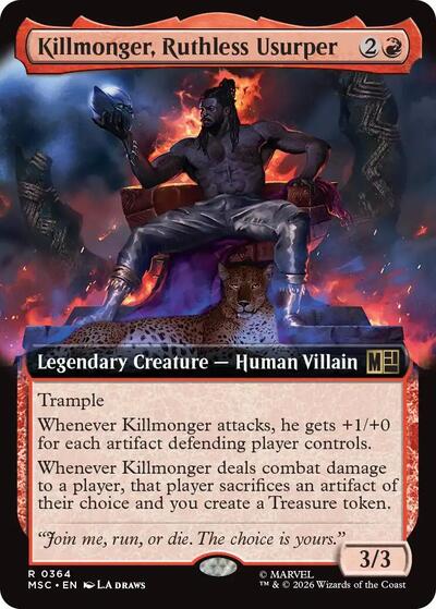 Killmonger, Ruthless Usurper (Extended Art) (Commander: Marvel Super Heroes) Near Mint