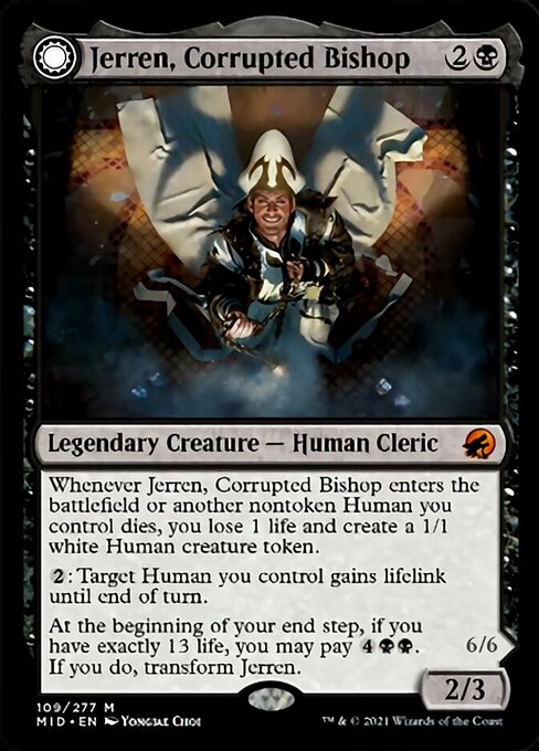 Jerren, Corrupted Bishop / Ormendahl, the Corrupter (Innistrad: Midnight Hunt) Near Mint