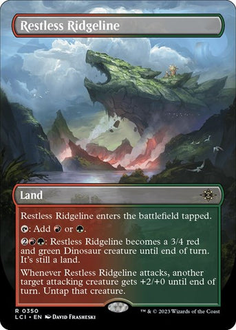 Restless Ridgeline (Borderless) (The Lost Caverns of Ixalan) Near Mint Foil