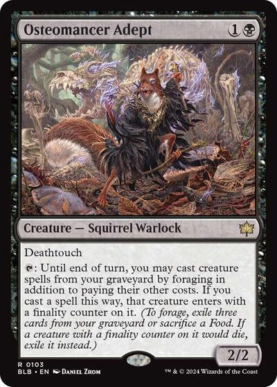 Osteomancer Adept (Bloomburrow) Near Mint Foil