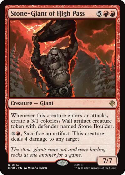 Stone-Giant of High Pass (The Hobbit) Near Mint Foil