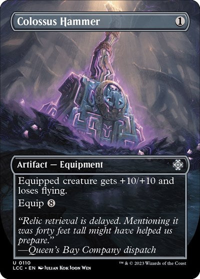 Colossus Hammer (Borderless) (Commander: The Lost Caverns of Ixalan) Near Mint