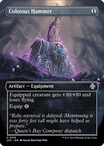Colossus Hammer (Borderless) (Commander: The Lost Caverns of Ixalan) Near Mint