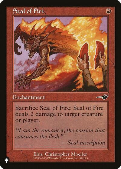 Seal of Fire (The List) Near Mint