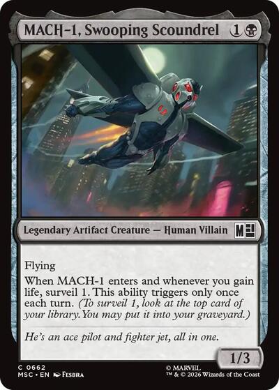 MACH-1, Swooping Scoundrel (Commander: Marvel Super Heroes) Near Mint Foil