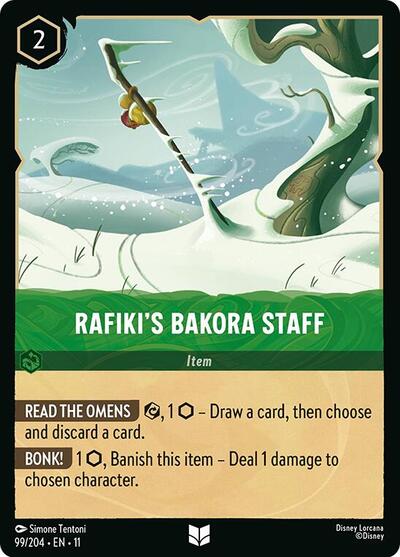 Rafiki's Bakora Staff (Winterspell) Near Mint Cold Foil