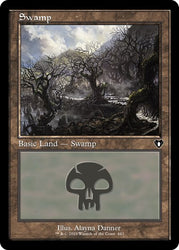 Swamp (443) (Retro Frame) (Commander Masters) Near Mint Foil