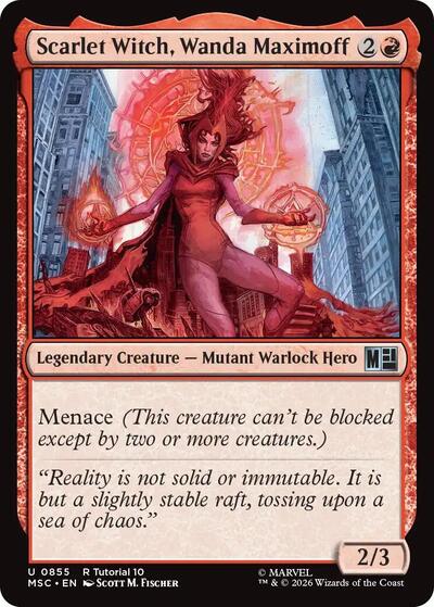 Scarlet Witch, Wanda Maximoff (Commander: Marvel Super Heroes) Near Mint