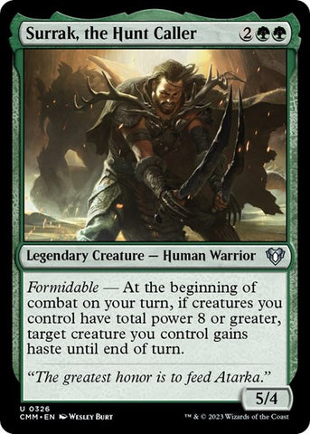 Surrak, the Hunt Caller (Commander Masters) Near Mint