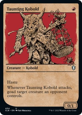 Taunting Kobold (Showcase) (Commander Legends: Battle for Baldur's Gate) Near Mint Foil