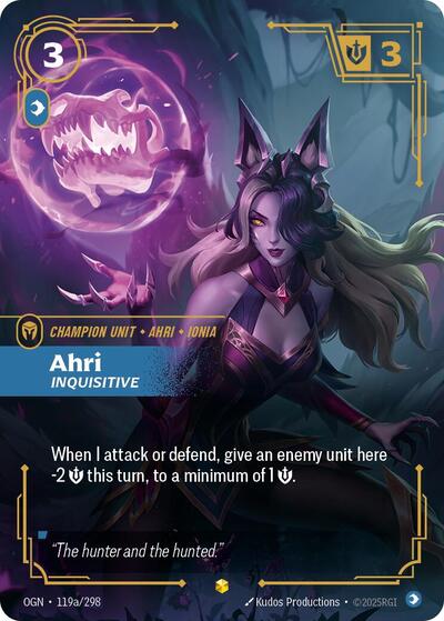 Ahri Inquisitive (Alternate Art) (Origins) Near Mint Foil