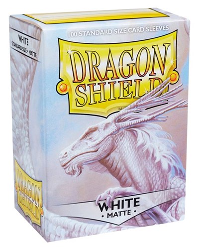 Dragon Shield Matte Sleeves White (100-Pack) (Dragon Shield) New