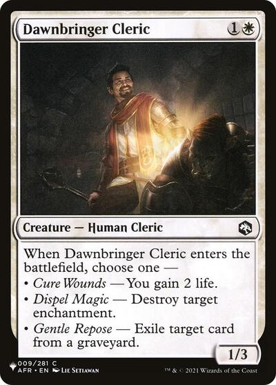 Dawnbringer Cleric (The List) Near Mint