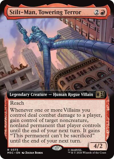 Stilt-Man, Towering Terror (Extended Art) (Commander: Marvel Super Heroes) Near Mint