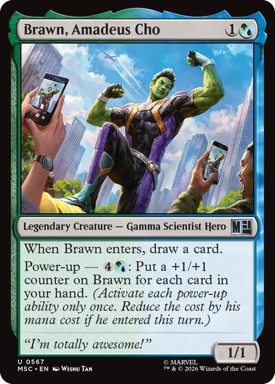 Brawn, Amadeus Cho (Marvel Super Heroes) Near Mint Foil