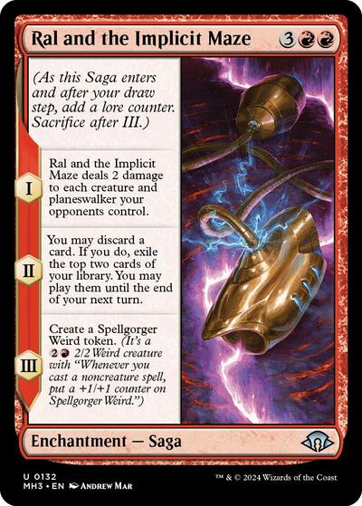 Ral and the Implicit Maze (Modern Horizons 3) Near Mint Foil