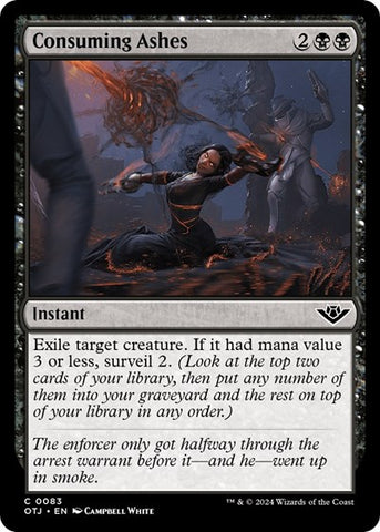 Consuming Ashes (Outlaws of Thunder Junction) Near Mint Foil